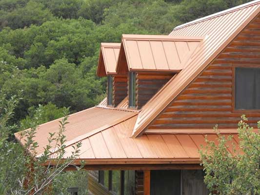 Copper Metal Roof